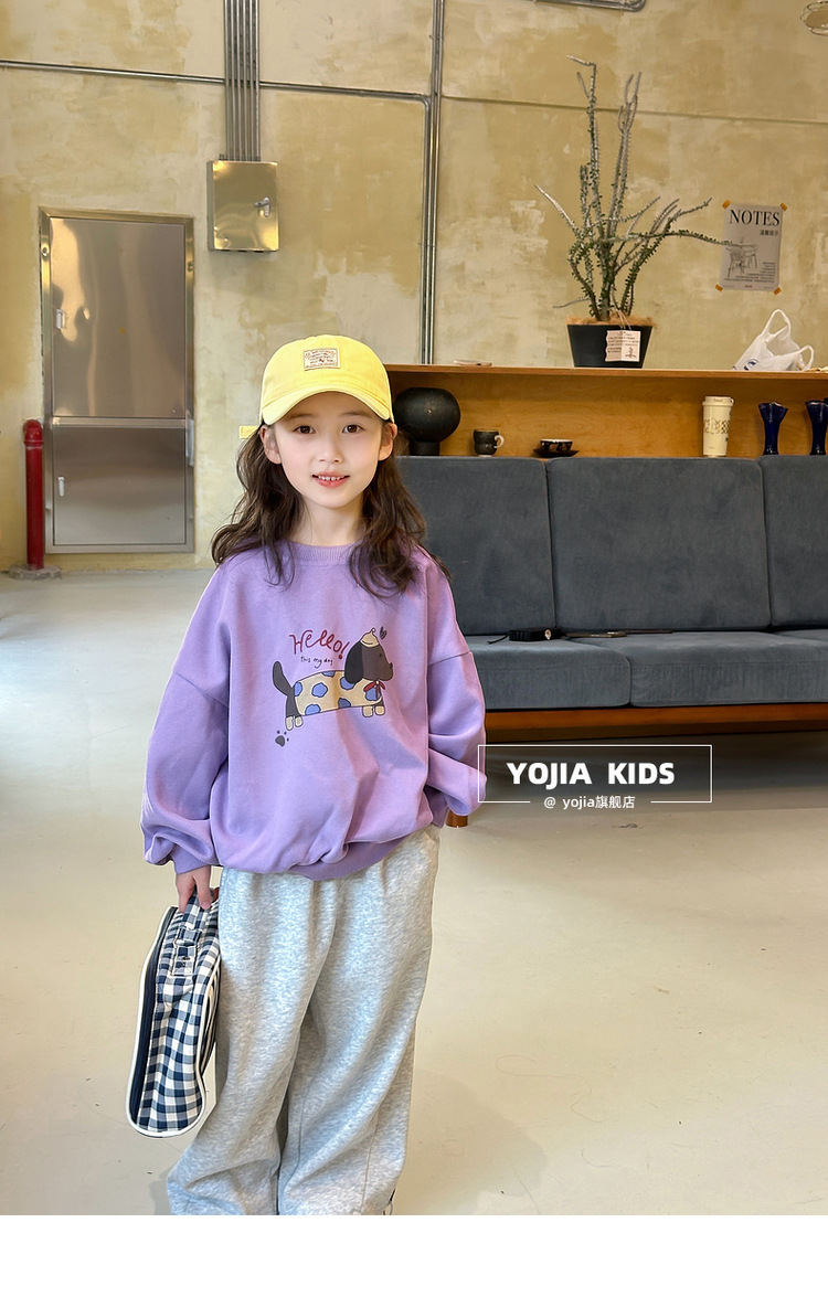 小瑜哥女童卡通卫衣春装2025新款圆领童装上衣儿童春装长袖套头衫详情26