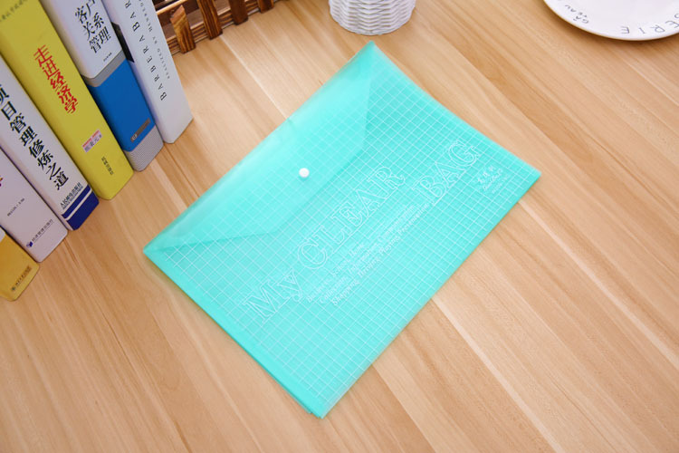 Office supplies, stationery, PVC transparent snap fasteners, 18C file bags, information bags, folders, A4 color, factory direct supply pic 16