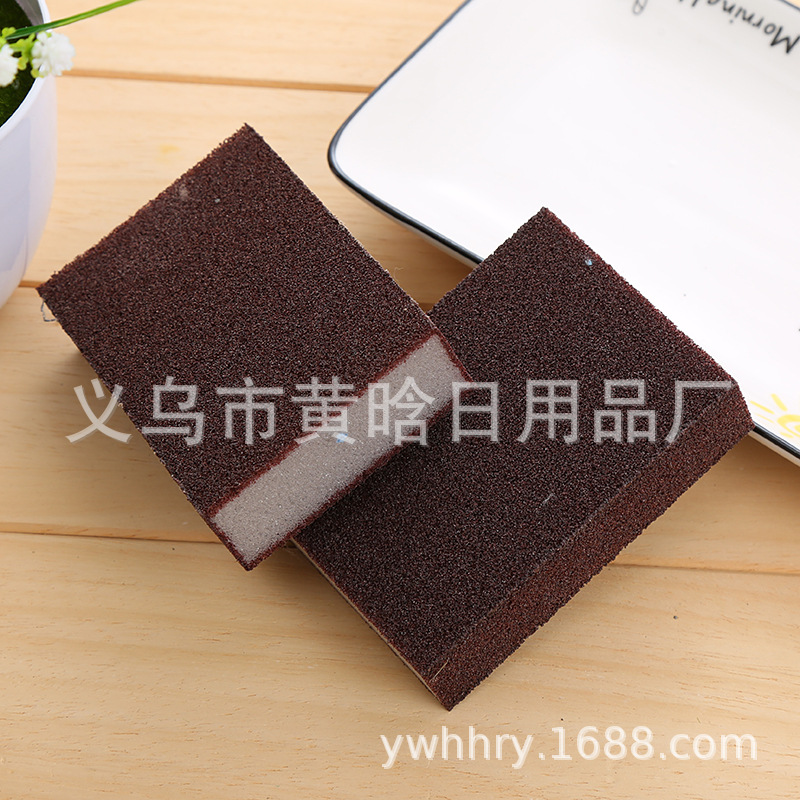 【LOVELY HOME】【持嘉】高密洗碗海绵 金刚砂海绵擦 除锈去污海绵金刚砂海绵锅刷厨房油污详情3