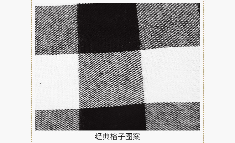 新款圣诞节装饰品红黑格子布抱枕套外贸格子抱枕套方形枕头罩详情11