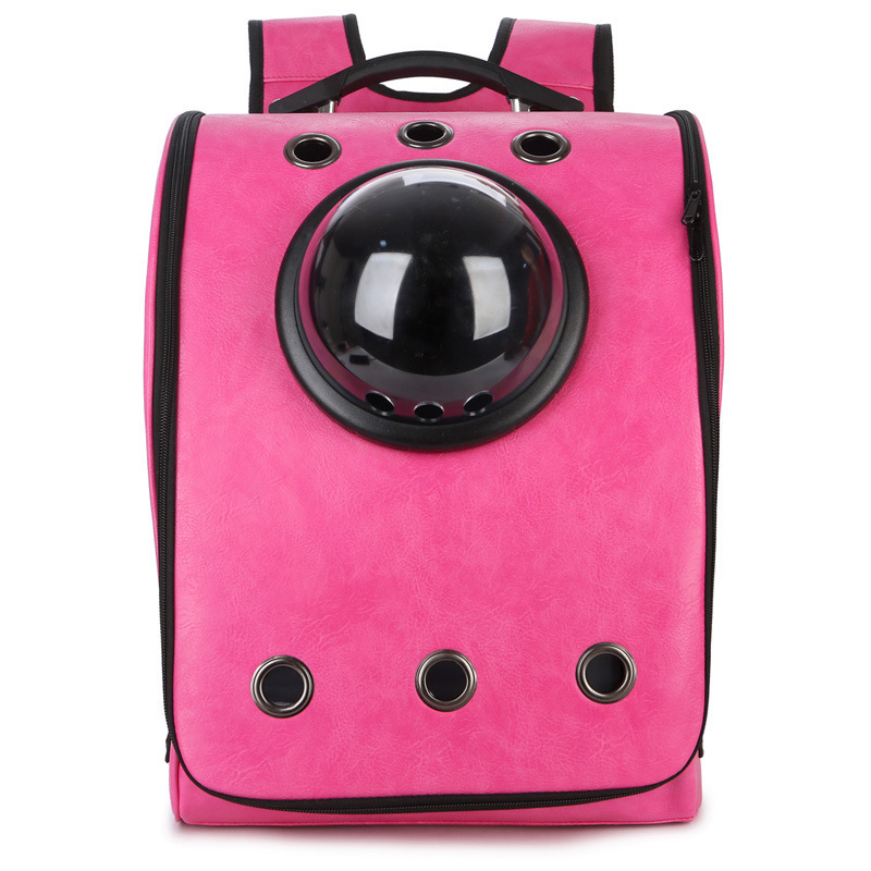 Factory direct supply of new pet handle backpacks, portable transparent cat bags, porous and breathable pet bags wholesale pic 1
