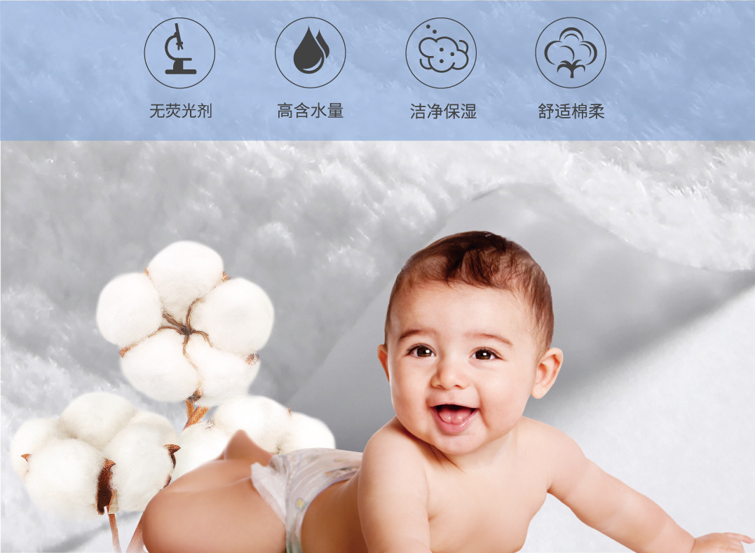 批发100片加大加厚婴儿湿巾宝宝护理棉柔手口湿巾珍珠纹清洁湿巾详情7