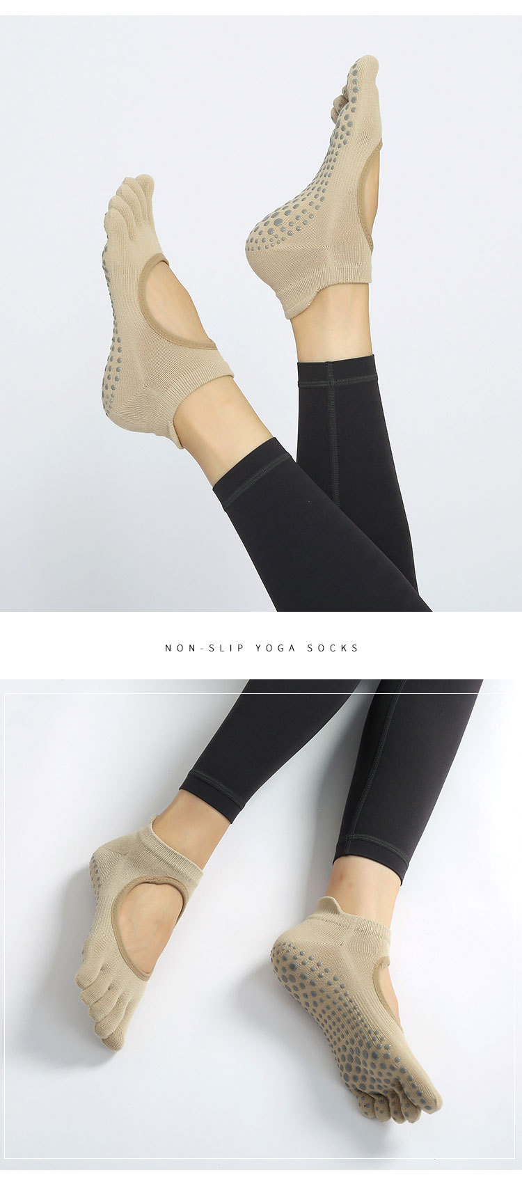 瑜伽袜子夏季防滑袜女夏天普拉提袜五指袜分指运动室内运动袜详情17