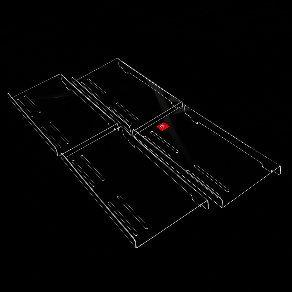 New acrylic black color adjustable kitchen seasoning rack, cabinet drawer organization and storage rack, spice rack pic 16