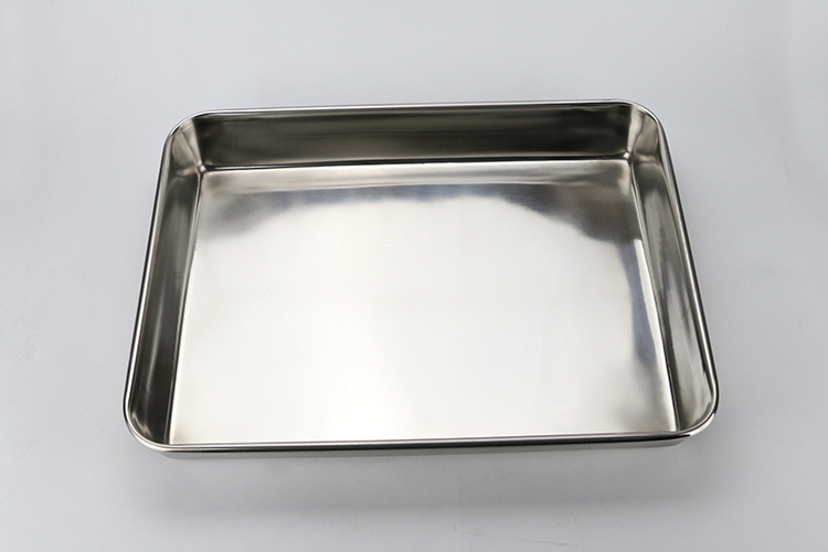 Factory direct sales of stainless steel towel trays, non-magnetic multi-purpose rectangular trays, trays, square trays, steaming trays, hotels pic 2