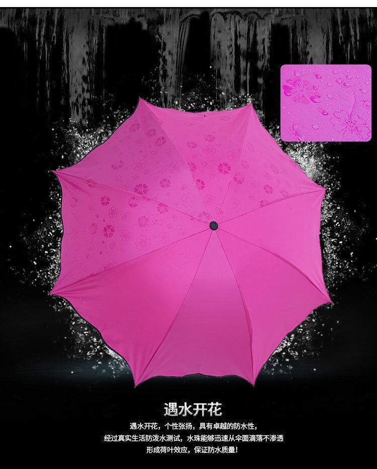 Wholesale of water-blooming umbrellas with logo printing, sun umbrellas, folding umbrellas, all-weather black rubber umbrellas, sun protection umbrellas and sunshade umbrellas pic 11