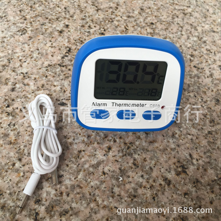The new large-screen display alarm thermometer and electronic thermometer alarm can be equipped with high and low temperature brackets pic 8