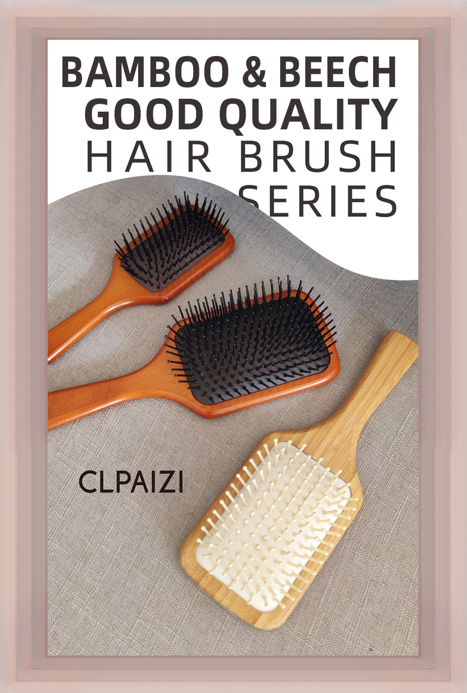 厂家直销木质气囊梳楠竹按摩梳大号梳子按摩头皮经络梳气垫梳现货详情30