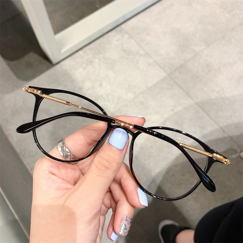 文奕02冷茶色眼镜近视超轻tr90眼镜框女素颜防蓝光镜小红书同款潮详情21