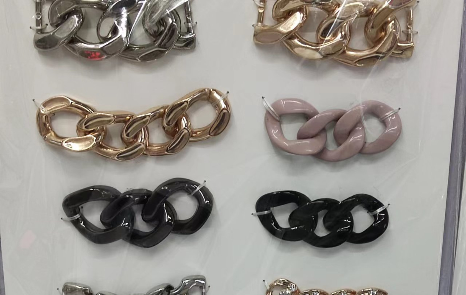 洞洞鞋装饰可拆卸五金豆豆鞋diy金属鞋扣单鞋锌合金配件带钻链条详情10