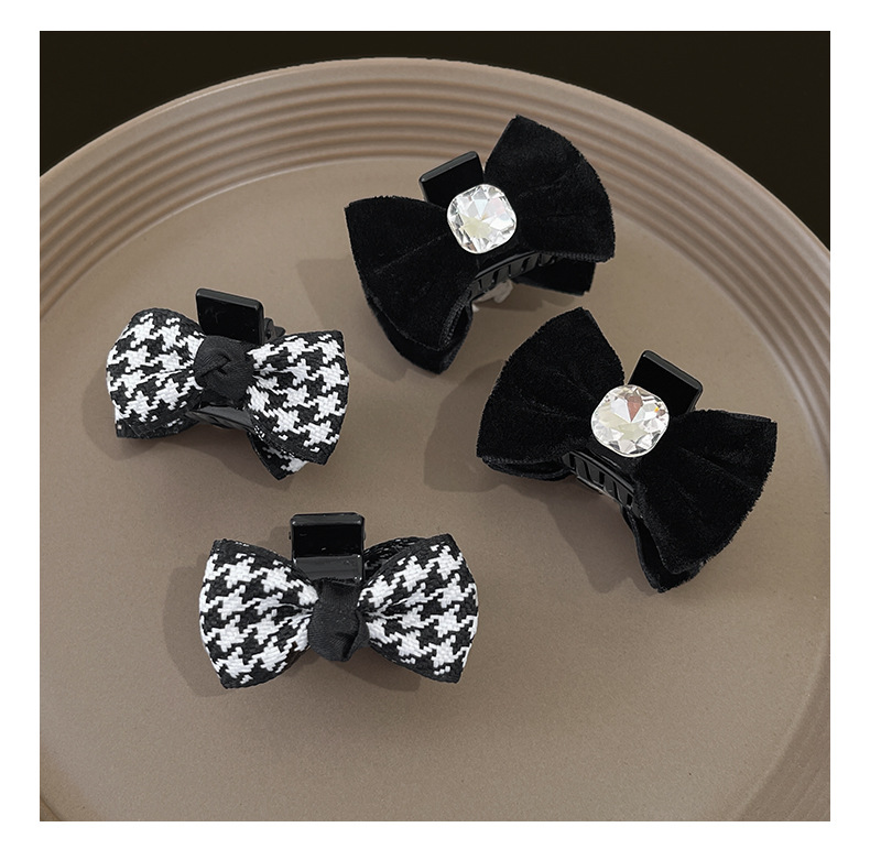 Princess hair clip, little Chanel hair clip, bow clip, headwear, bangs, broken hair clip, autumn and winter hair clip pic 15