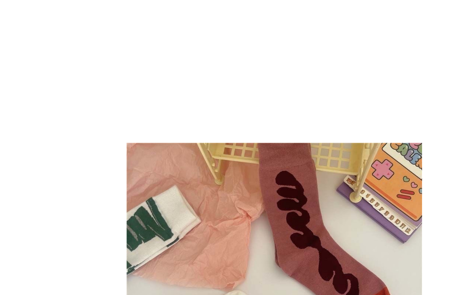 韩版ins风个性涂鸦中筒袜小众艺术油画线条中筒袜男女情侣长袜子详情10