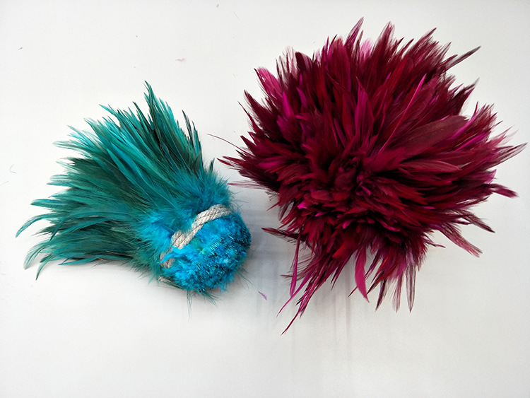 Hunan origin: 5-6-inch colorful chicken feathers, cat toys, dream catchers, hat flower accessories, DIY feathers pic 29