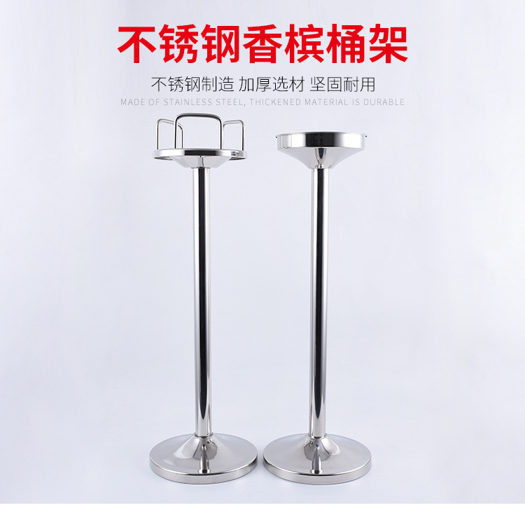 Creative banquet champagne barrel rack, wine barrel rack, stainless steel ice barrel rack, European-style ice barrel rack, luxury champagne rack pic 1