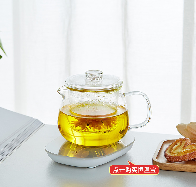 Glass teapots, heat-resistant high-temperature flower teapots, household tea-water separation and brewing teapots, Arabic teapots pic 2