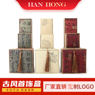 Wholesale of brushed PU leather jewelry boxes, ring boxes, necklace boxes, stud jewelry boxes, necklace and bracelet jewelry boxes pic 4