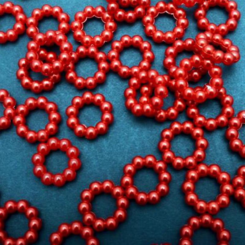 ABS imitation pearl hollow circle V108 nail art small accessory accessory, diy imitation pearl loose bead small accessory box pic 4
