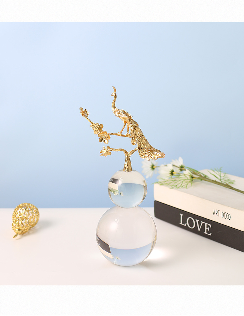 Creative crystal gourd ornaments, new Chinese-style living room entrance, TV cabinet, study, office, home decoration handicrafts, opening gifts, home soft decoration ornaments pic 30