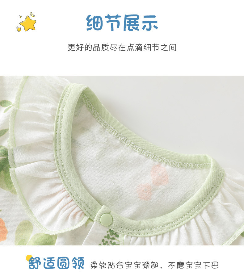 婴儿夏季短袖连体衣纯棉春夏宝宝衣服薄代发安阳婴童装中国风详情10