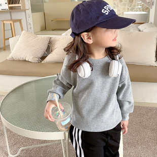 卫衣儿童连帽外套2022春秋新款男女童休闲打底衫中大童宝宝长袖衫详情3