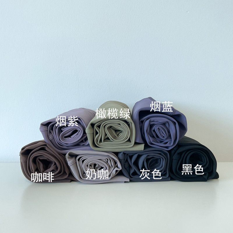 Nude shark pants for women, autumn Barbie pants, coffee-colored high-waisted, belt-cinching and hip-lifting yoga base tights pic 2