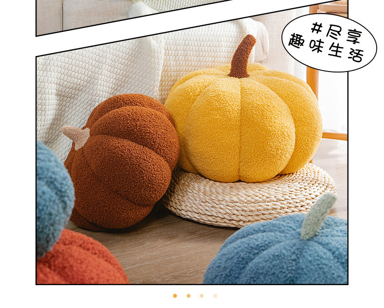 Ins-style creative pumpkin throw pillows, bed cushions, pumpkin Christmas decorations, plush cushions for home use pic 15