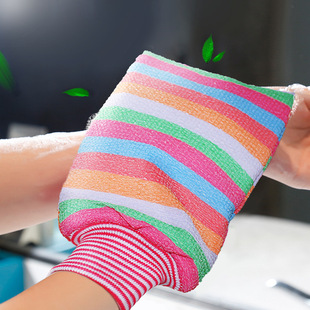 厂家直供搓澡巾搓泥加厚擦灰洗澡布搓背手套家用搓背沐浴手套详情31