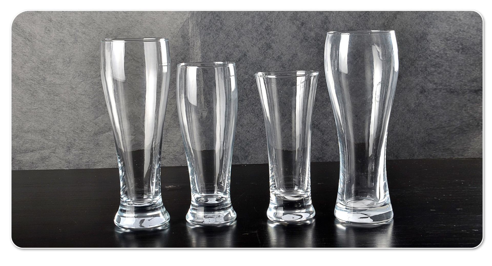 Wholesale of thickened household and hotel transparent glass craft beer mugs from the source factory, Pilson beer mugs and pint cups pic 5