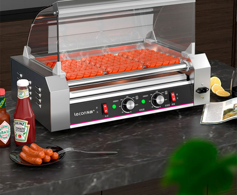 Lechuang sausage roasting machine, commercial sausage roasting machine, household mini small hot dog roasting machine, fully automatic sausage roasting machine pic 31