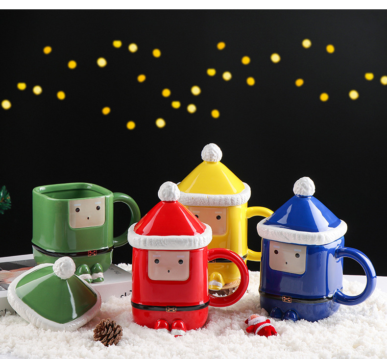 Ceramic Monster Hero ceramic cups, high appearance level, Santa-shaped mugs, advertising water cups, couple coffee cups wholesale pic 1