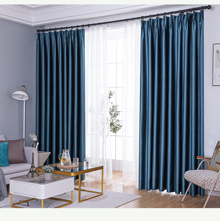Full-blackout bedroom light-blocking curtains 2022 new style living room home hotel sun protection and heat insulation high-precision curtain fabric pic 38