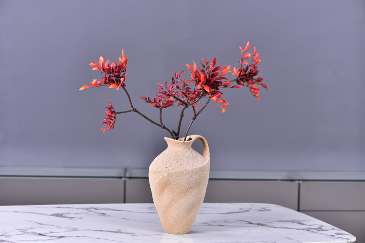 Factory wholesale of artificial leaves, autumn leaves, artificial peach leaves, wood leaves, flower arrangements, leaf materials, soft decoration, visual merchandising, floral design, and plants pic 12