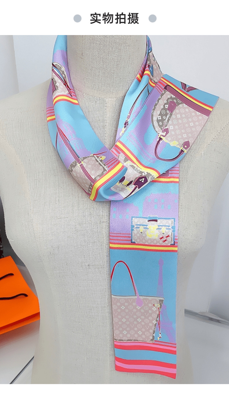 The 2022 best-selling L series for spring and summer features classic black and white combinations with shirts, scarves, suits, ties, and hair ties pic 10