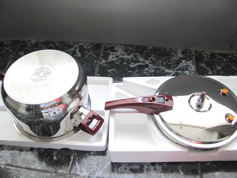 Stainless steel bulging pressure cooker 18-28cm, non-magnetic large capacity 1600-ton base pot pic 14