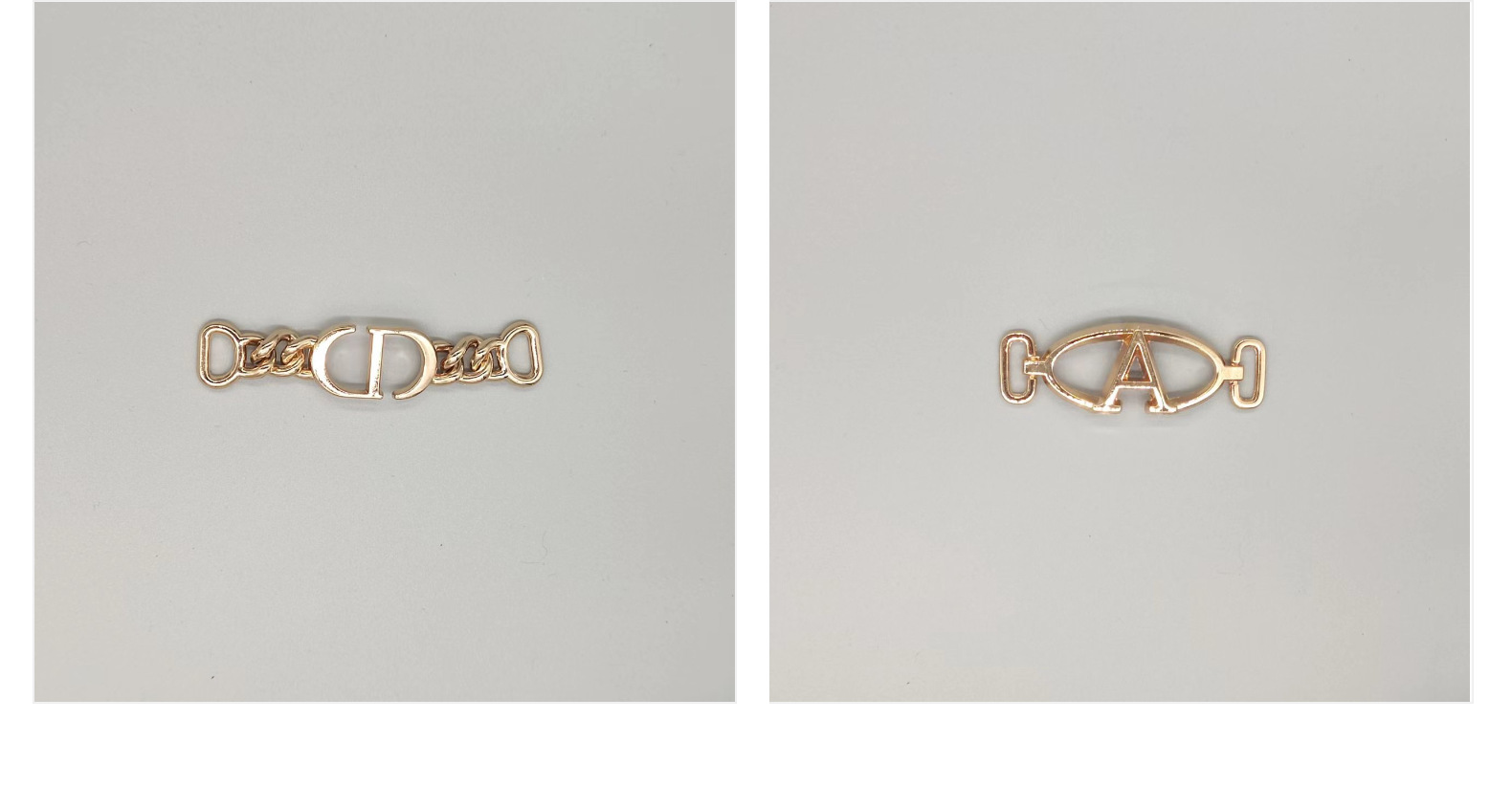 洞洞鞋配饰扣五金链条鞋扣豆豆鞋合金饰品扣男女单鞋五金配件金属详情9