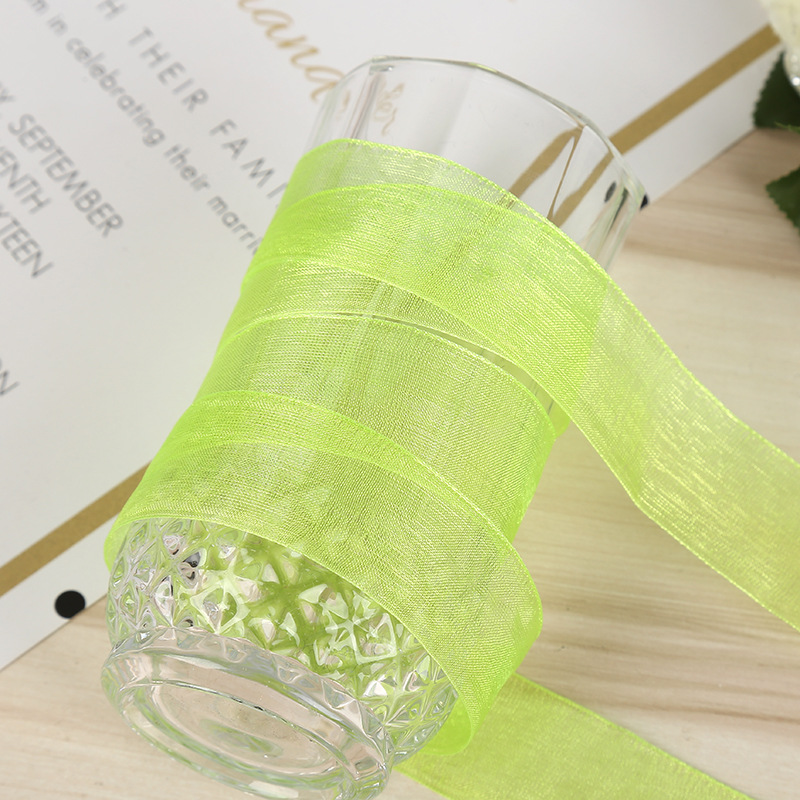 2.5cm ribbon DIY gift packaging tape, edge tape, red ribbon, silk ribbon, satin ribbon, wedding colorful ribbon pic 35