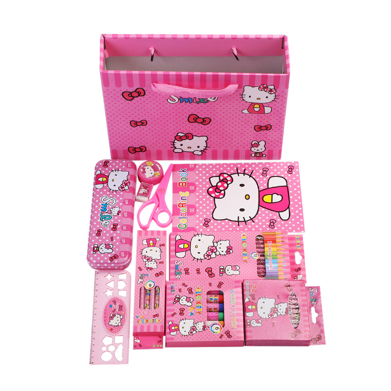 Back-to-school gift creative stationery set gift box, primary school big gift package, wholesale school supplies, middle school pic 45