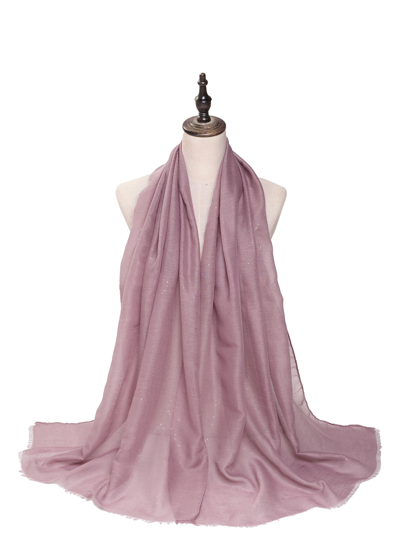 一件代发 春夏跨境新款单色彩色巴厘纱防晒围巾 时尚纯色披肩丝巾详情10