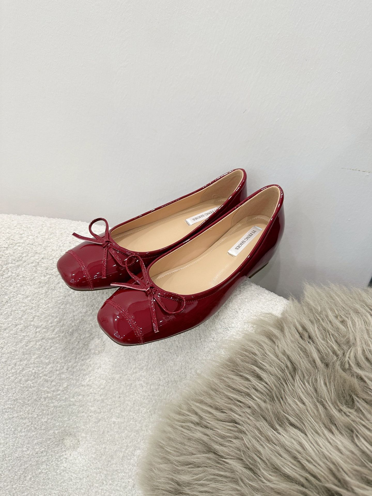 内增高女鞋蝴蝶结方头平底芭蕾鞋女款外穿甜美百搭大方浅口单鞋详情4