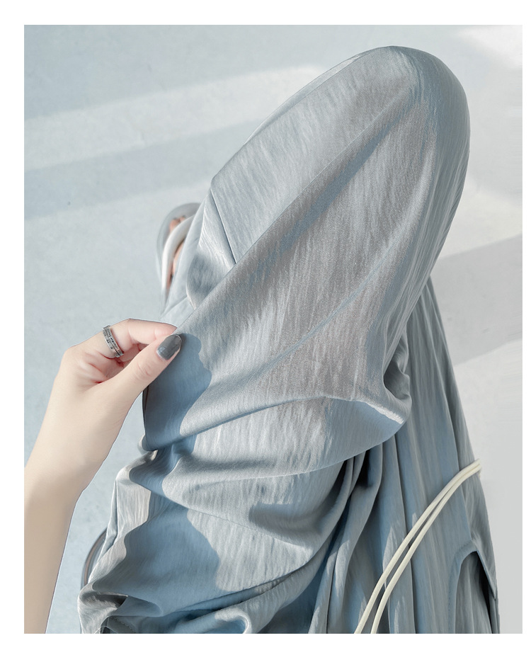 冰丝山本休闲裤女2024夏季新款高腰宽松直筒防晒垂感日系阔腿裤潮详情51