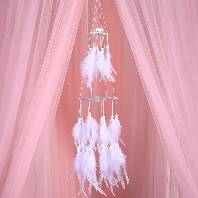 Factory wholesale pink double-disc dreamcatcher nets, home decoration dreamcatcher net pendants, creative wind chimes, dreamcatcher nets pic 21