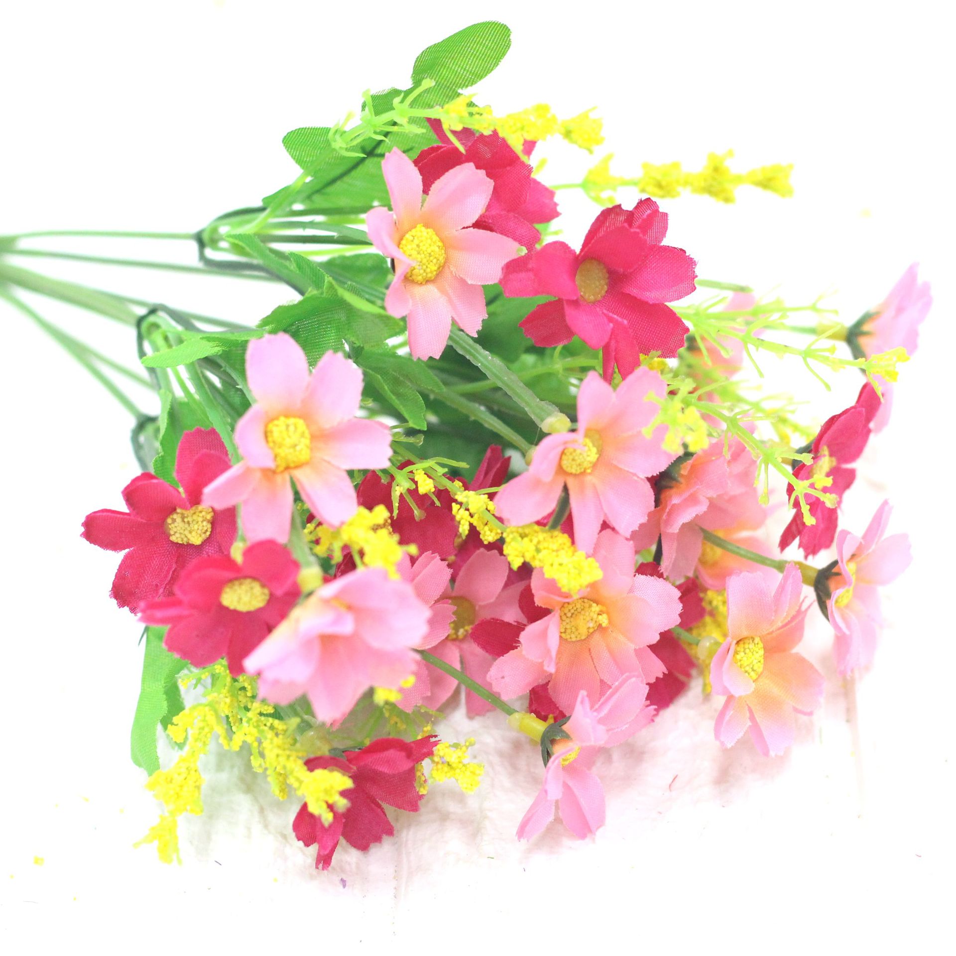 Factory wholesale of garden flowers, artificial flowers, fake flowers, 28-head jumping orchid chrysanthemums, small daisies, wedding project flowers pic 7