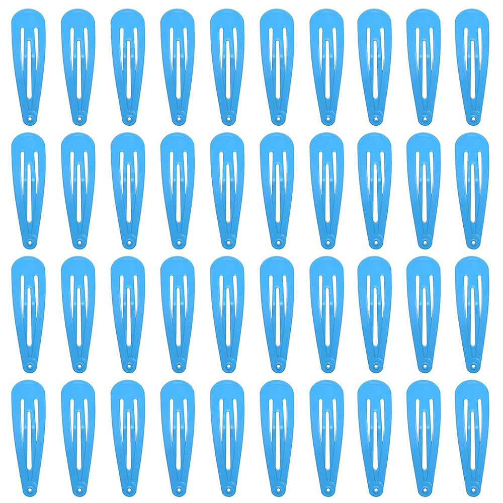 40pcs跨境亚马逊5cm发夹夹子黑色bb夹发卡喷漆水滴夹边夹刘海夹详情12