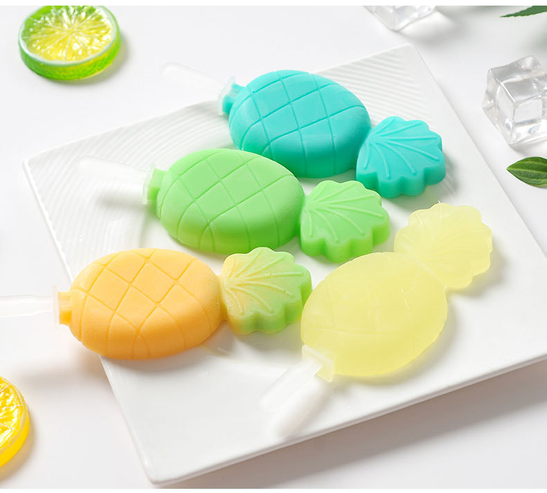 现货 硅胶冰棒冰棍模具 带盖棒冰模具 自制DIY雪糕模具 制冰格详情11