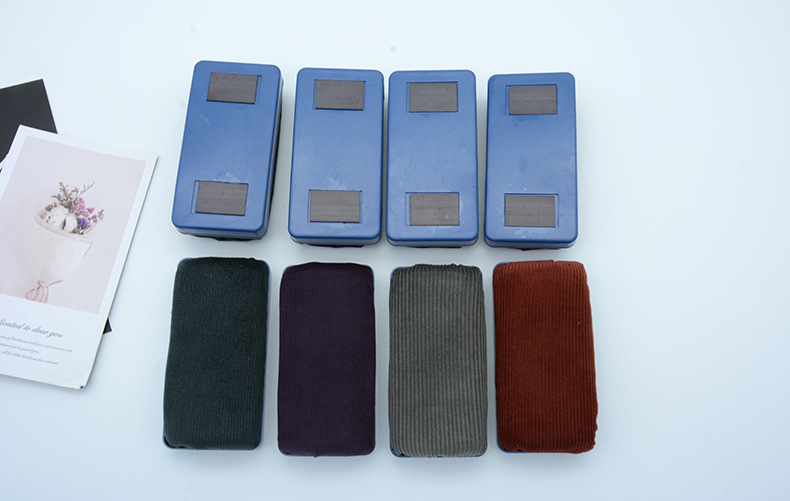 Qianhui whiteboard eraser Manufacturer directly supplies large and small velvet cloth magnetic plastic easy-to-erase chalk accessories, whiteboard eraser brushes pic 16