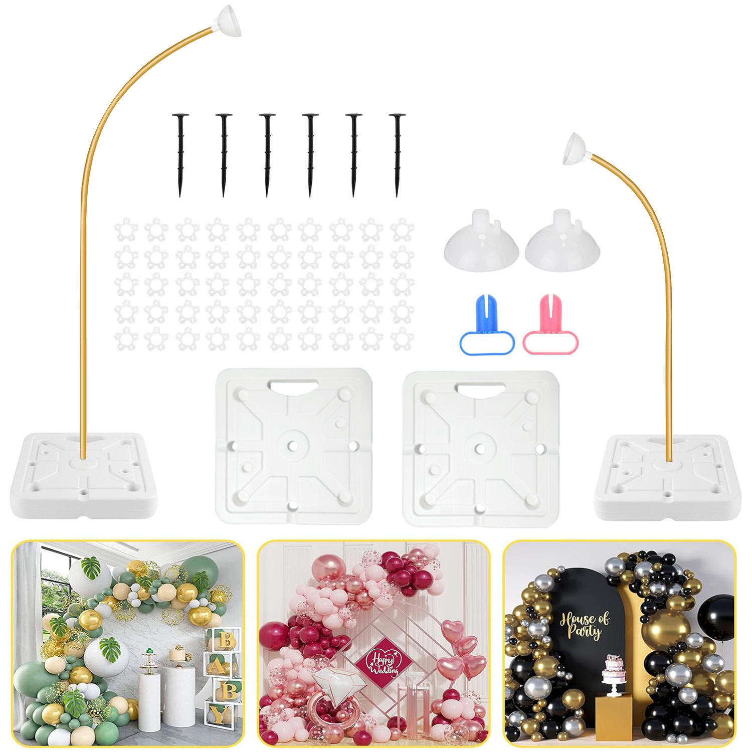 Wedding arch iron art frame, wedding road guide props, stage background decoration, wedding moon cave arch support pic 5