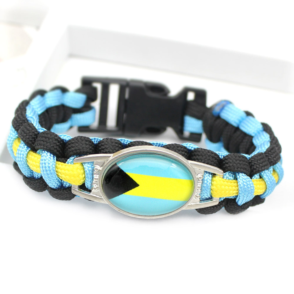 世界各国国旗手环 委内瑞拉 巴拉圭  国旗伞绳编织手链详情12