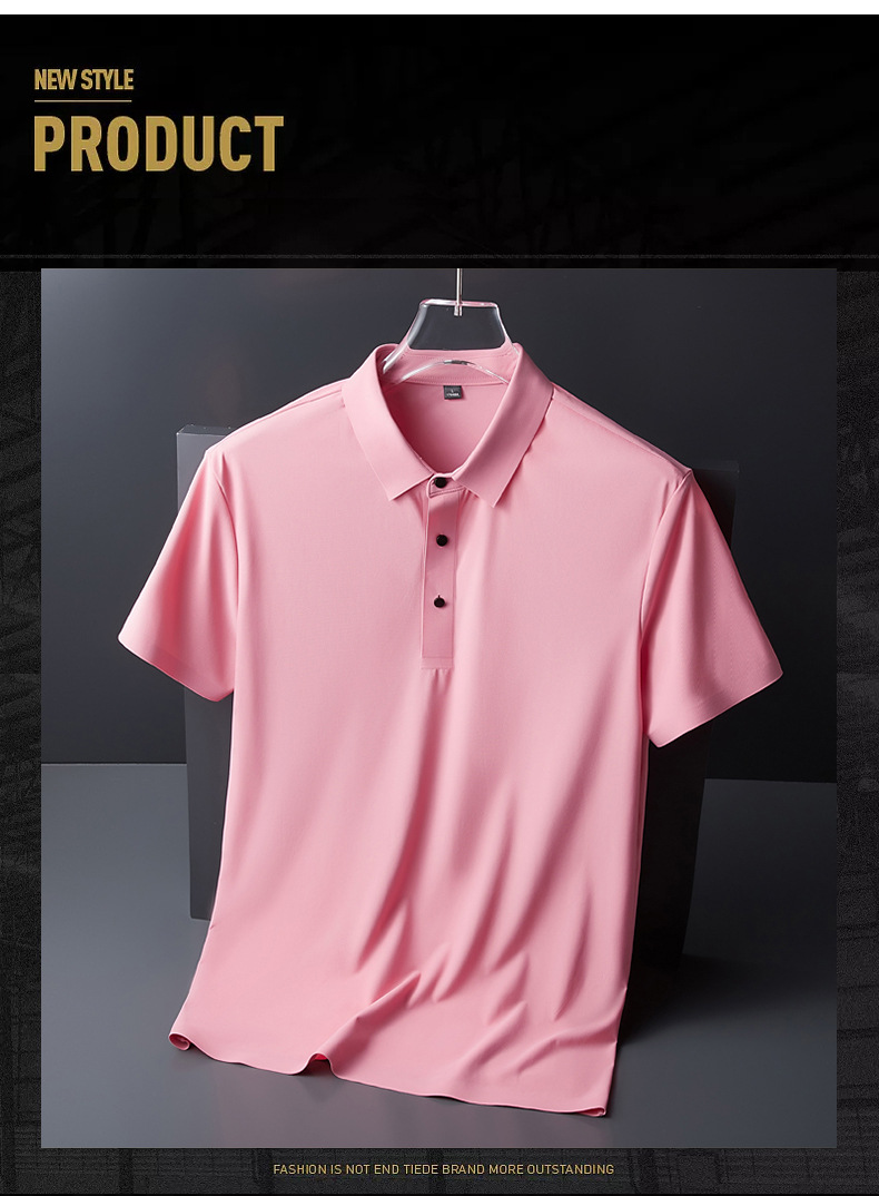 速干冰丝短袖T恤印字logo夏季工装工作服刺绣男女半袖polo衫工衣详情13