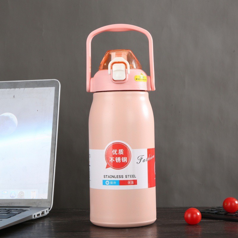 新款316不锈钢大容量保温壶双层真空便携式户外旅行带吸管保温杯详情14