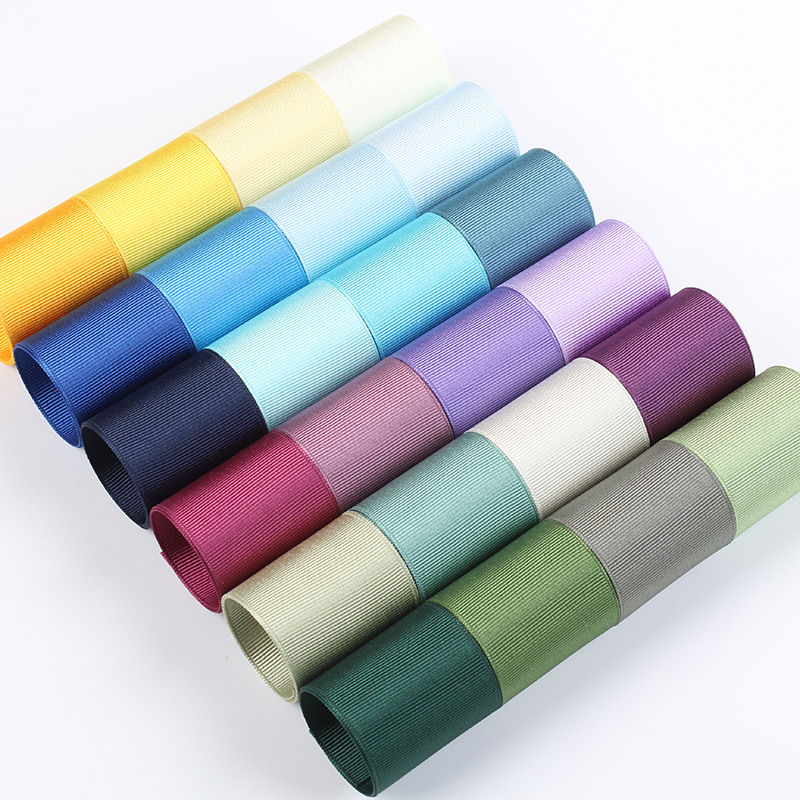 Dingxin Korean woven tape, threaded edge polyester tape, DIY handmade bow, hair accessory, clothing ribbed ribbon, colorful ribbon pic 4